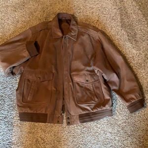 Roundtree & Yorke leather coat size 2XL